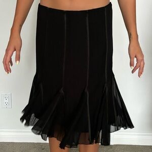 Black frilly skirt
